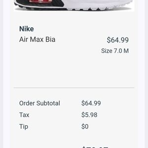 Nike Air Max Sneakers - Black, White, Red